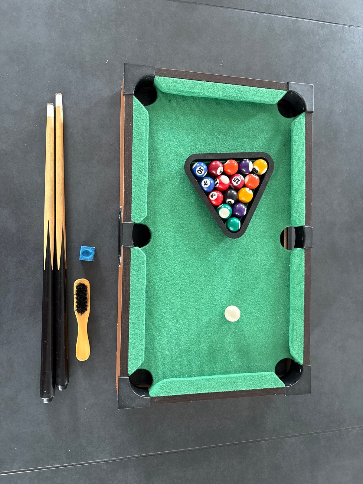 Mini Pooltafel Set met Accessoires, Ophalen, Gebruikt, Pooltafel