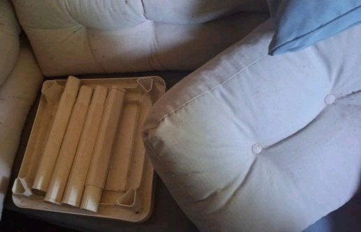 Palletkussens ... zitkussens gebruikt in winter voor hond, Ophalen, Gebruikt