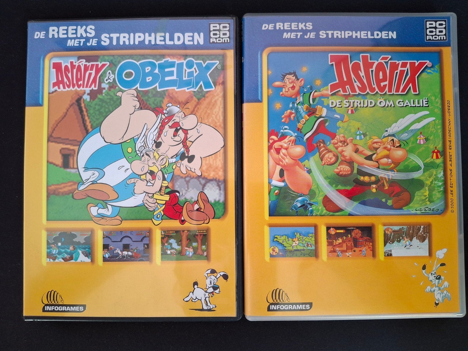 Asterix & Obelix PC CD-ROM Spellen (2 stuks)!4 voor 3!, Avontuur en Actie, 1 speler, Ophalen of Verzenden, Zo goed als nieuw