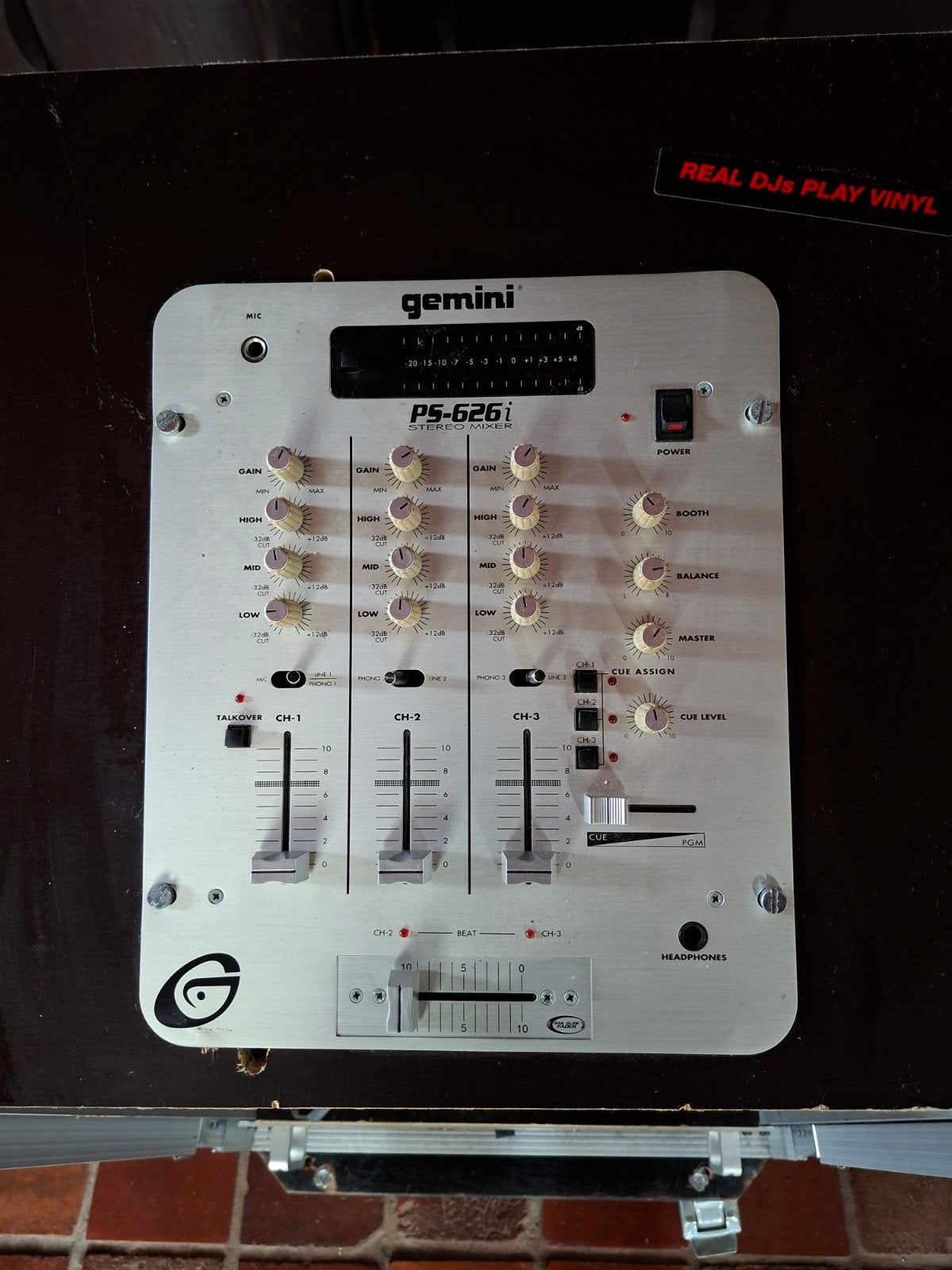 Gemini PS-626i Stereo Mixer - DJ Mengpaneel, Ophalen of Verzenden, Gebruikt, Minder dan 5 kanalen, Microfooningang