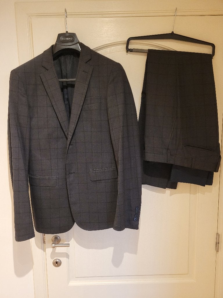 Kostuum heren Lab Pal Zileri, Kleding | Heren, Maat 52/54 (L), Zo goed als nieuw, Grijs, Lab Pal Zileri