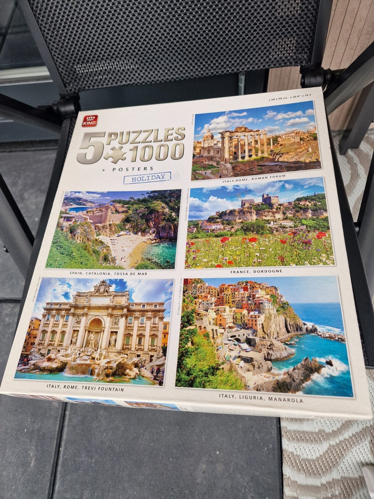 5 puzzels elk van 1000 stukjes, Ophalen of Verzenden, 500 t/m 1500 stukjes