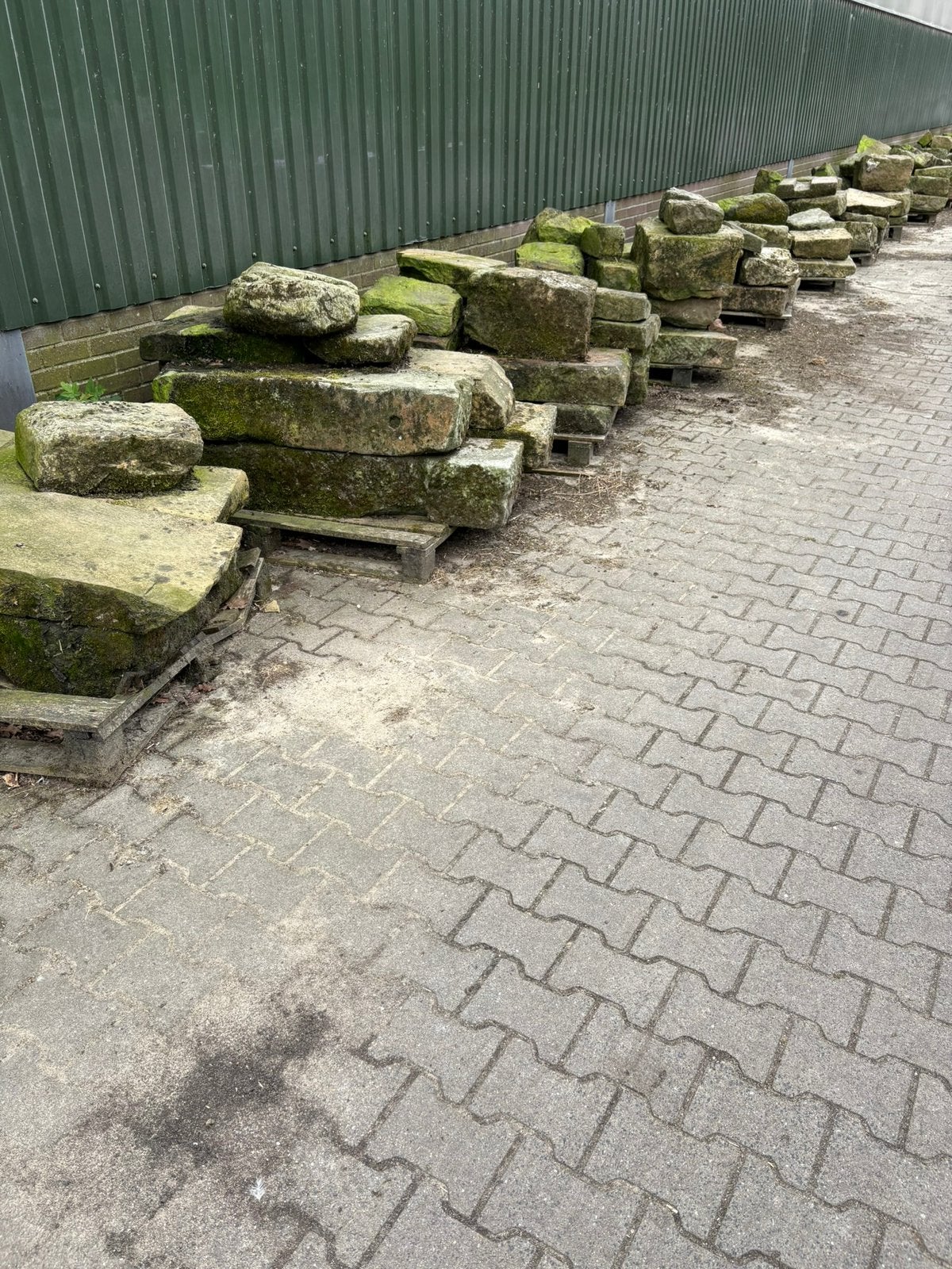 Grote partij bentheimer zandstenen, Ophalen, Gebruikt, Overige typen, Natuursteen