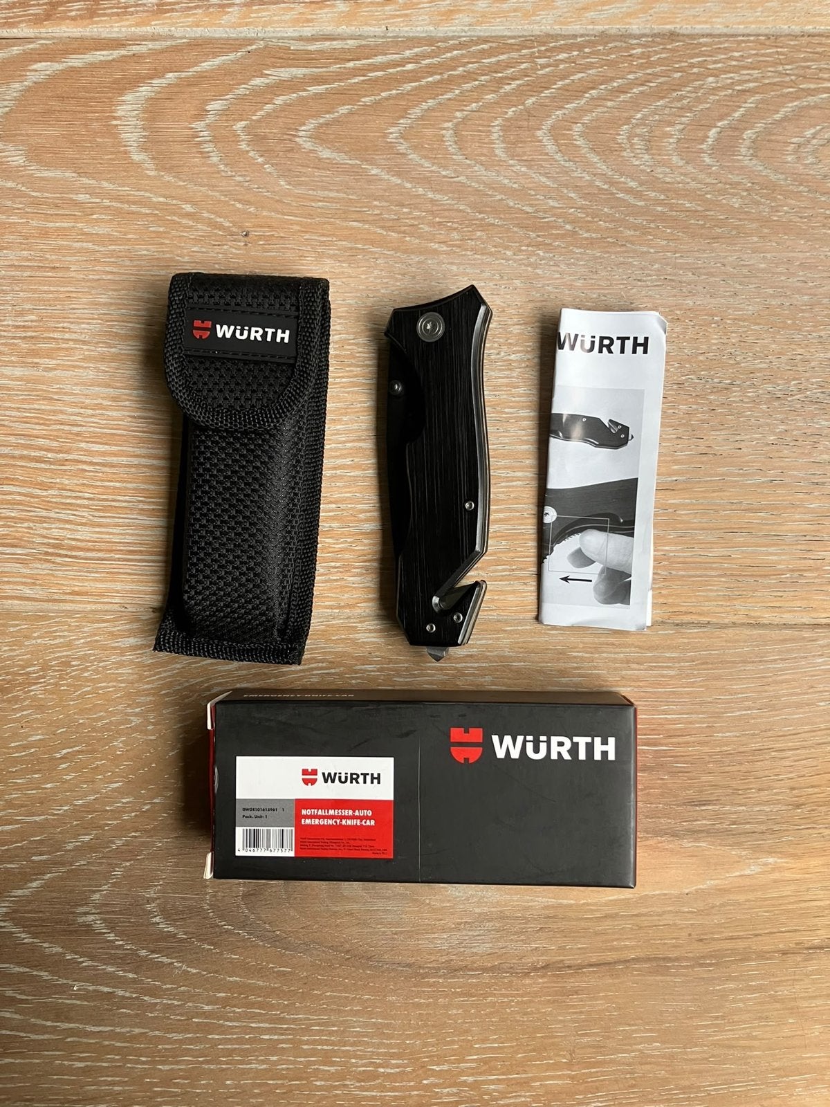 Würth Veiligheidsmes met etui - nieuw, Doe-het-zelf en Verbouw, Ophalen of Verzenden, Nieuw, Multitool, Overige merken