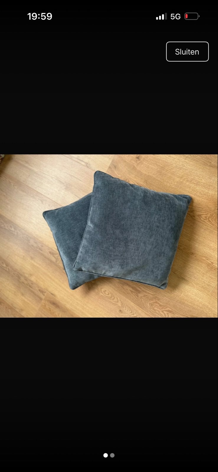 Mooie blauwe kussens, zo goed als nieuw, Huis en Inrichting, Woonaccessoires | Kussens, Ophalen of Verzenden, Zo goed als nieuw