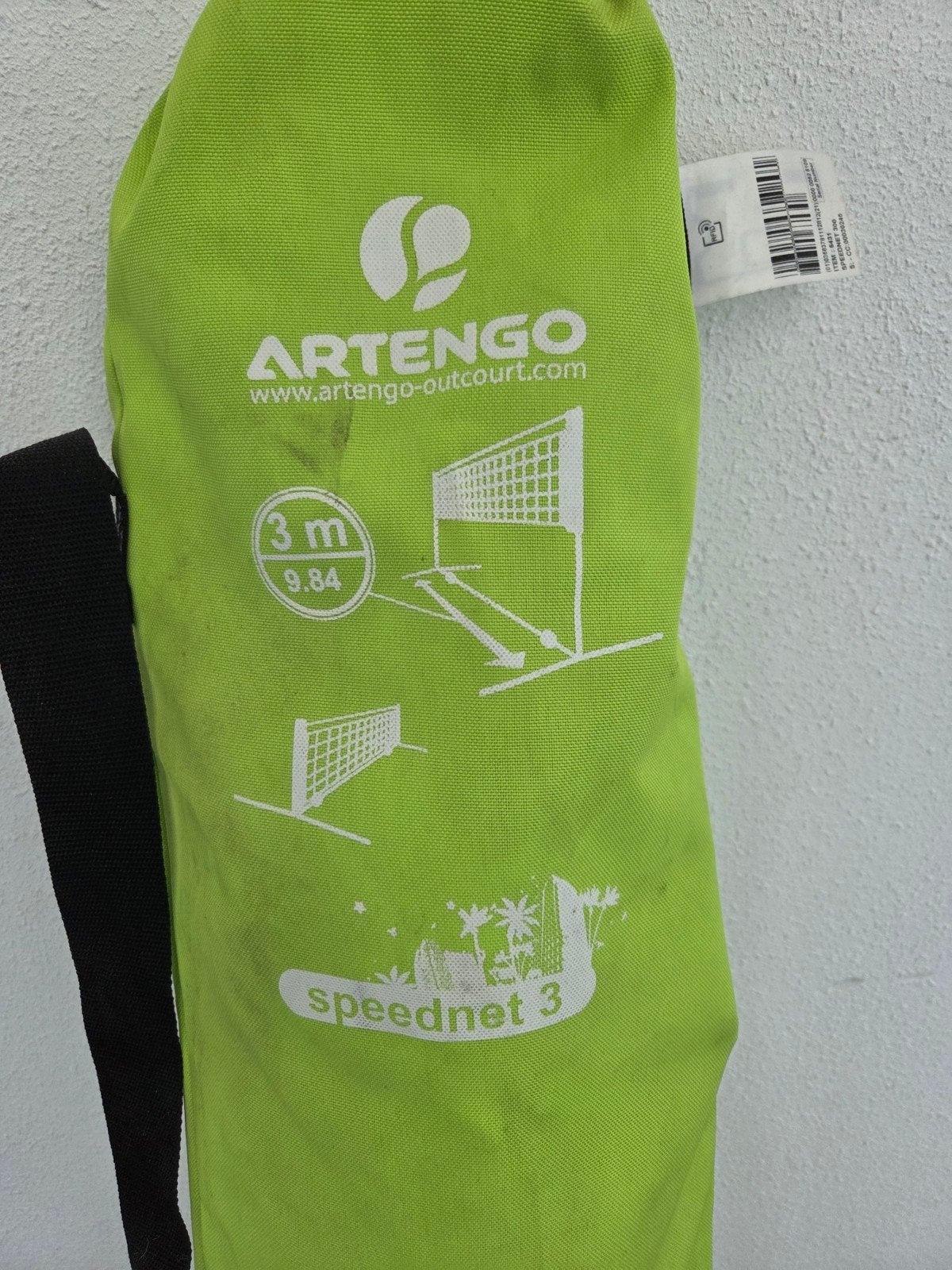 Artengo Speednet 3 - Draagbaar Badmintonnet (3 m) - Groen, Sport en Fitness, Ophalen of Verzenden, Zo goed als nieuw, Overige typen