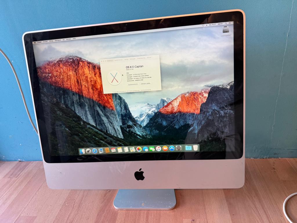 Imac 24” 2,4Ghz Core 2, Computers en Software, Apple Desktops, Gebruikt, 2 tot 3 Ghz, 24", HDD