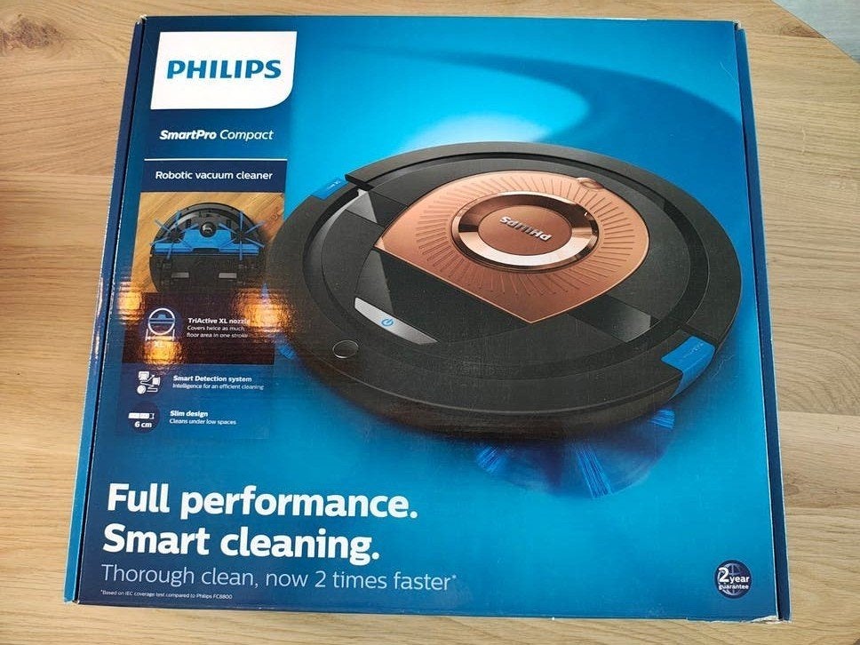 Philips SmartPro Compact robotstofzuiger, Witgoed en Apparatuur, Stofzuigers, Ophalen, Draadloos, Gebruikt, Philips