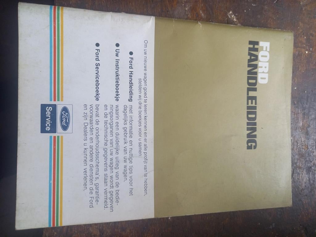 Handleiding FORD ESCORT SIERRA CAPRI 1982 NL, Auto diversen, Handleidingen en Instructieboekjes, Ophalen of Verzenden