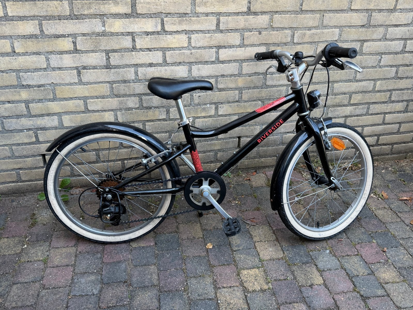 Riverside kinderfiets 20 inch - Zwart, Fietsen en Brommers, Fietsen | Kinderfietsjes, Ophalen, Gebruikt, Velgrem, 20 inch of meer
