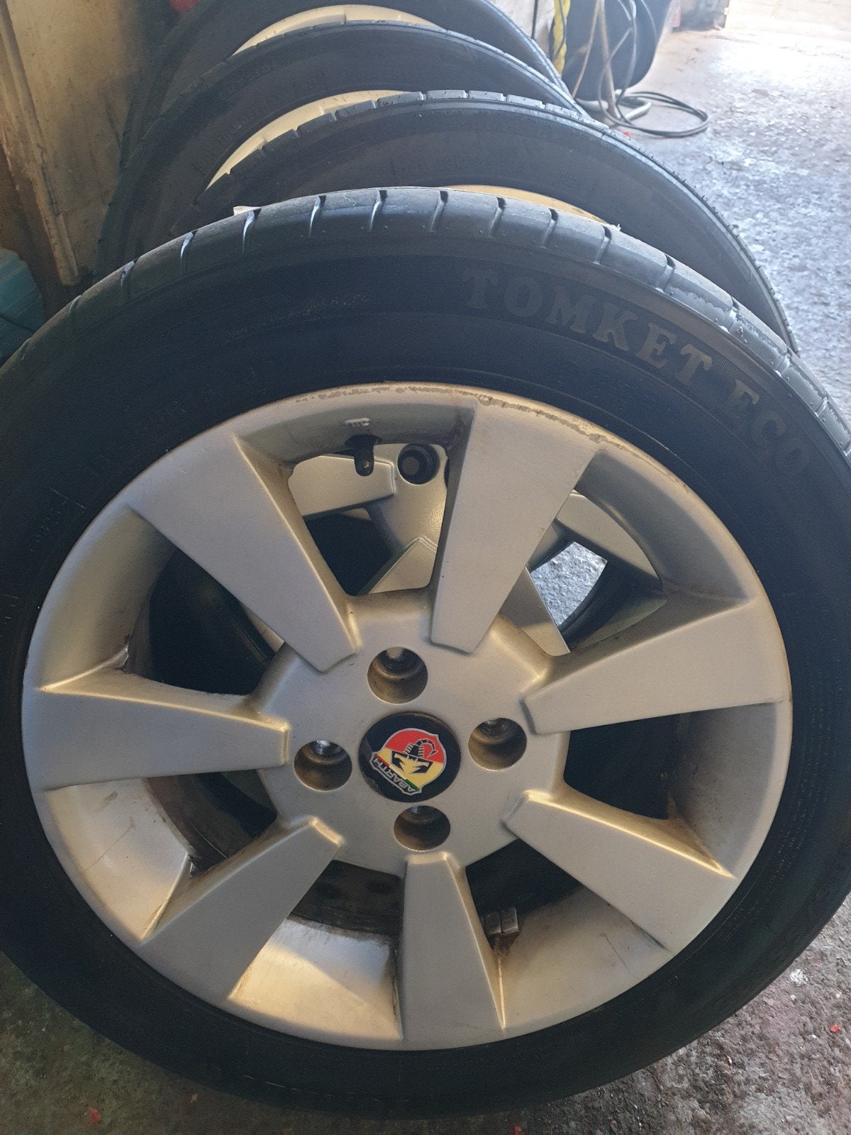 Fiat panda100hp velgen met banden 185/55R15, Auto-onderdelen, Ophalen, Gebruikt, 15 inch, Banden en Velgen