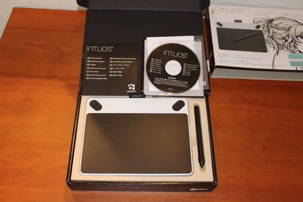 Wacom Intuos Draw CTL-490 tekentablet compleet, Ophalen of Verzenden, Zo goed als nieuw, Bedraad, Wacom Intuos