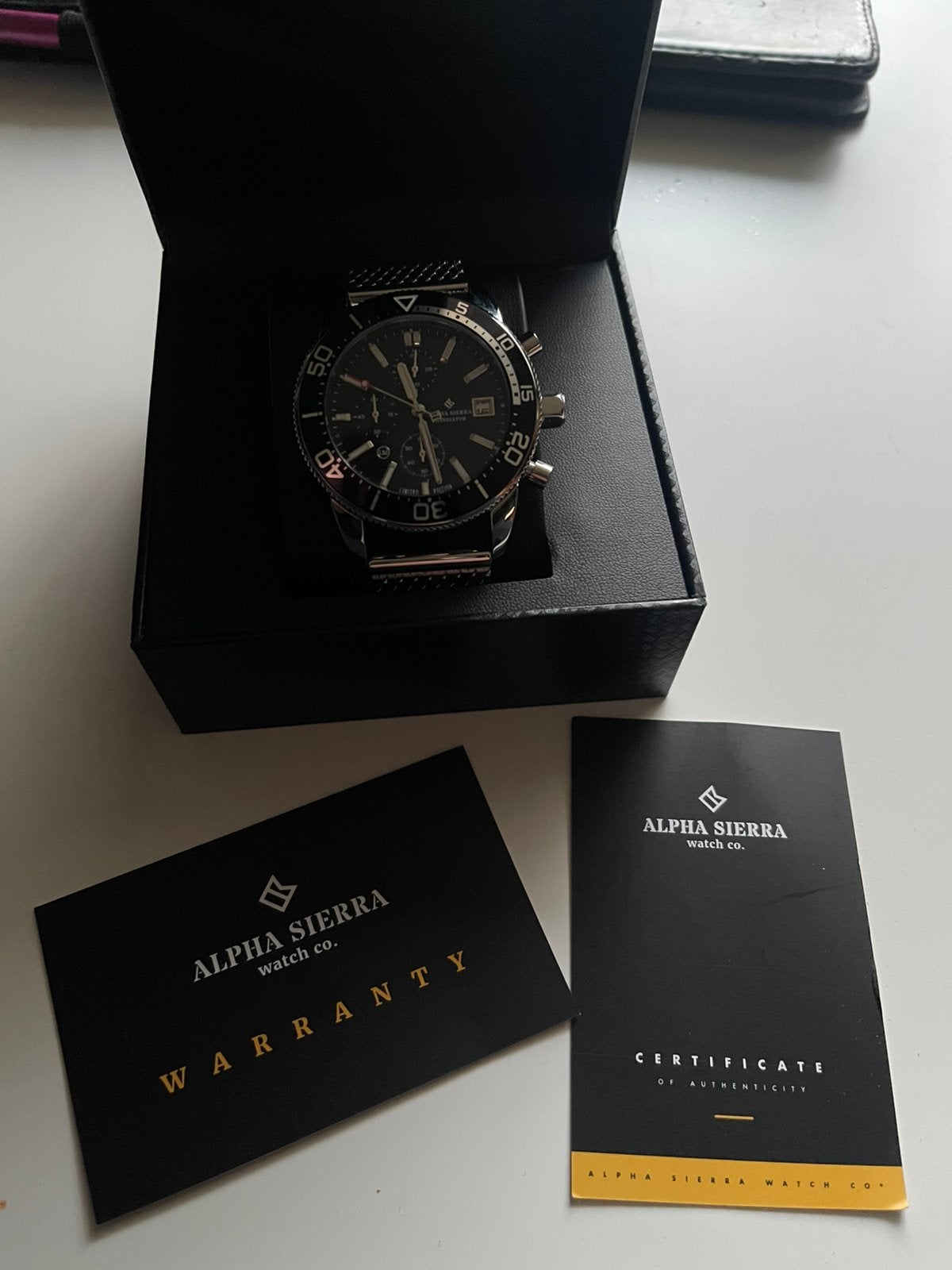 Alpha Sierra horloge, Ophalen of Verzenden, Zo goed als nieuw, Staal, Overige merken