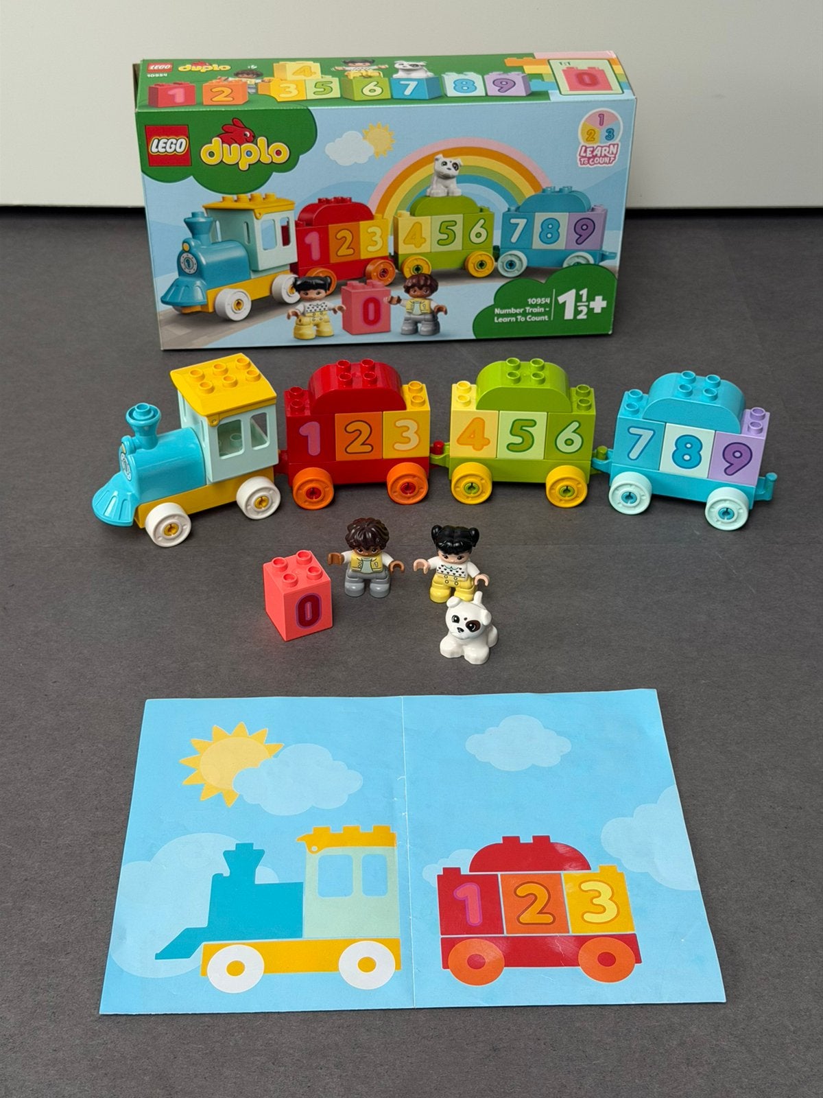 Lego duplo getallentrein 10954, Ophalen of Verzenden, Zo goed als nieuw, Duplo