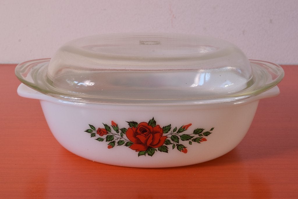 Grote retro vintage Schott Mainz JENAer Glas ovenschaal, Overige merken, Vintage, Ophalen of Verzenden, Glas