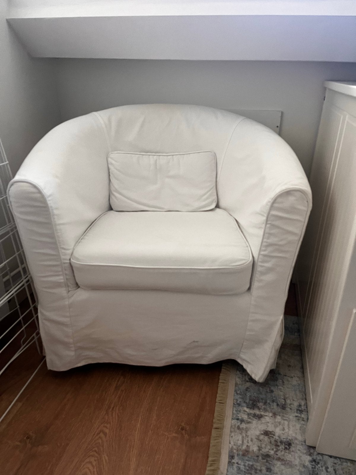 IKEA Ektorp fauteuil, Huis en Inrichting, Ophalen, Gebruikt, Stof, 75 tot 100 cm