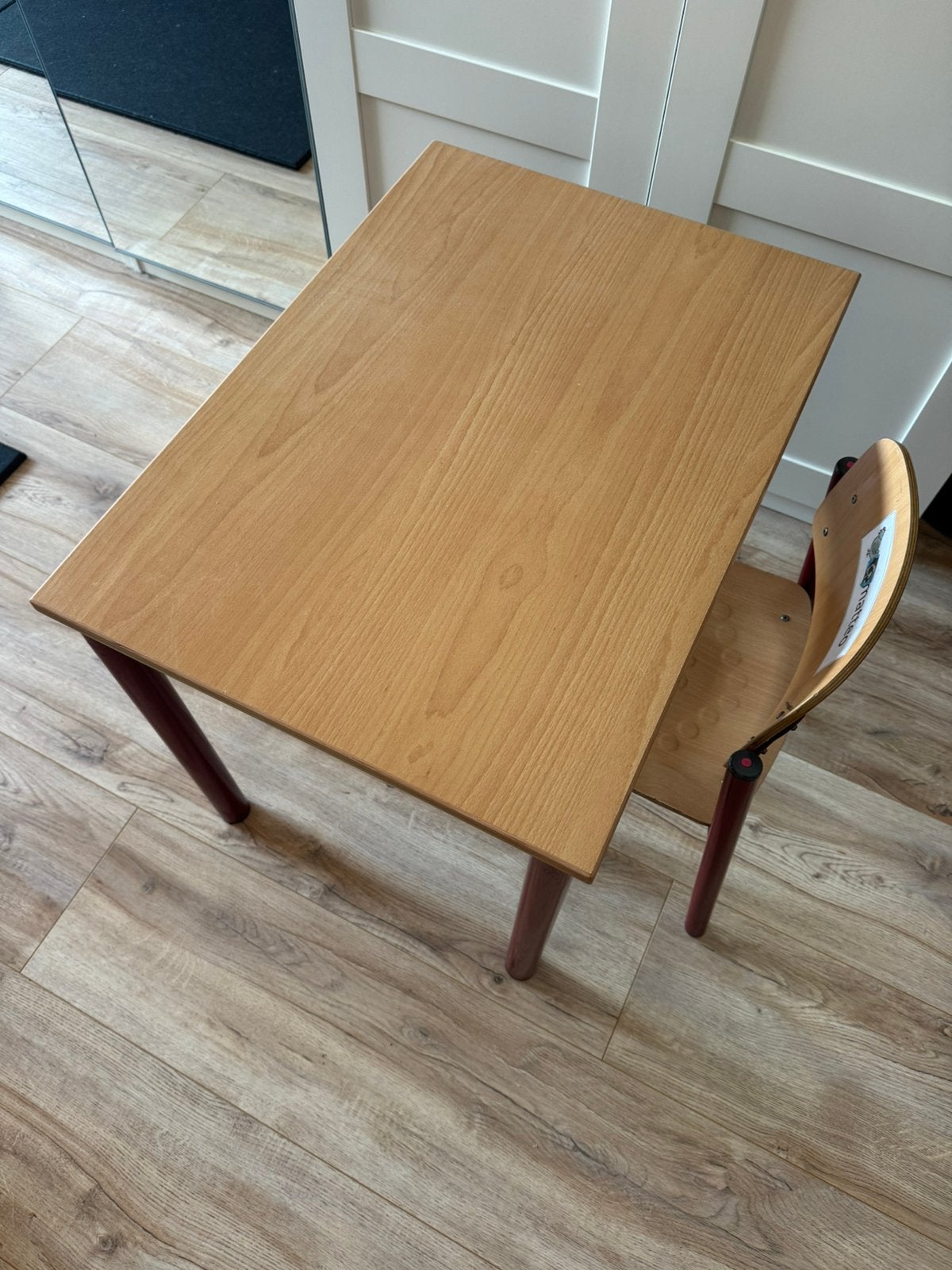 Kinderbureau kinderstoel school tafel met stoel, Ophalen, Gebruikt, Tafel(s) en Stoel(en)