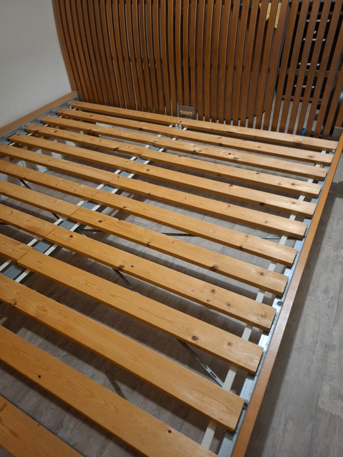 2 persoonsbed 160 cm x 200 cm, Ophalen, Gebruikt, Wit, Tweepersoons