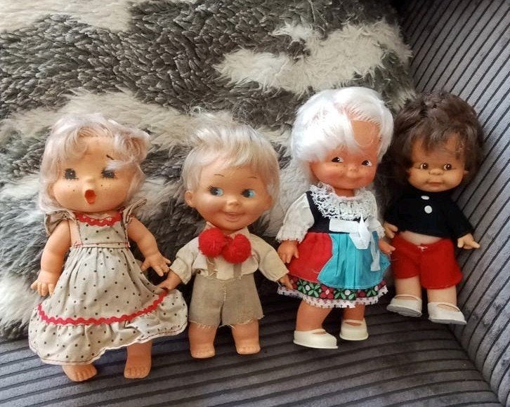 5 Leuke Vintage Popjes - Sebino, Taiwan en meer, Ophalen of Verzenden, Gebruikt, Overige typen