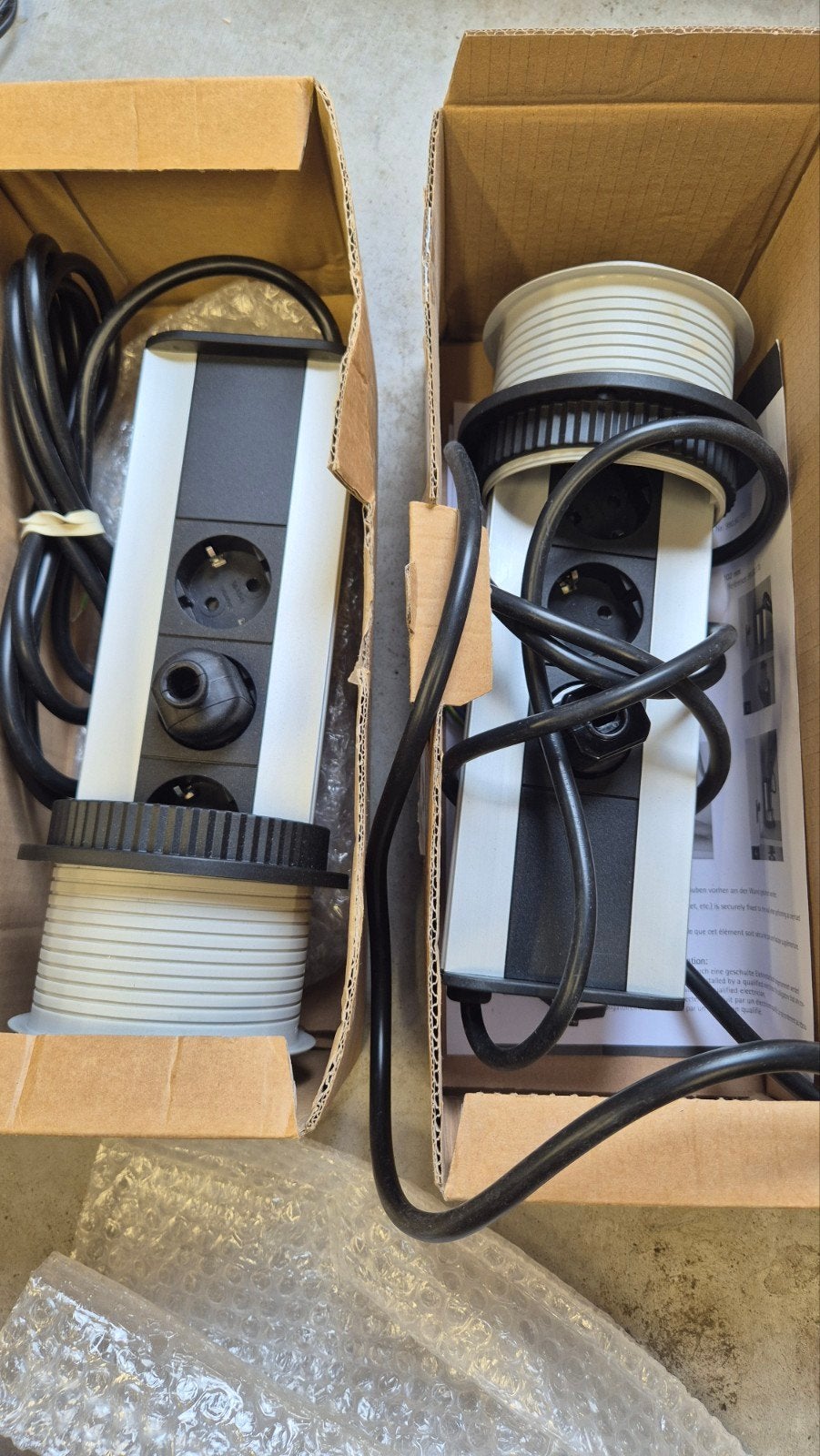 2 Evoline inbouw stopcontacten voor aanrecht/bureau, Ophalen of Verzenden