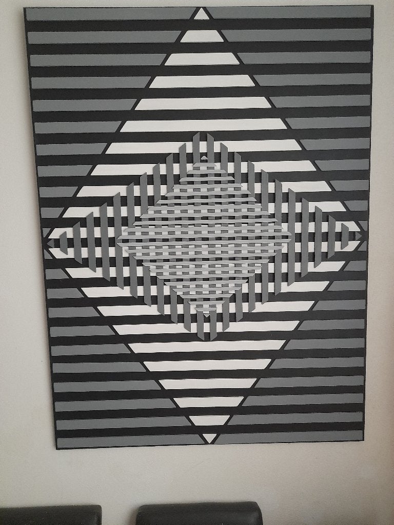 moderne kunst voor aan de muur, Ophalen, Abstract, Hout, Gemengde techniek