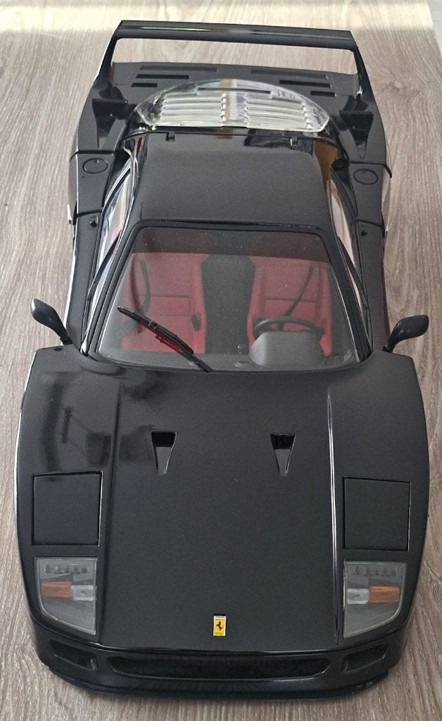 Pocher Ferrari F40 modelauto 1:8 zwart/rood, Ophalen of Verzenden, Zo goed als nieuw, 1:5 t/m 1:8, Auto