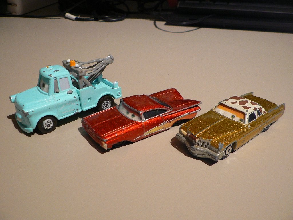 Disney Pixar Cars set van 3, Ophalen of Verzenden, Overige figuren, Gebruikt, Overige typen