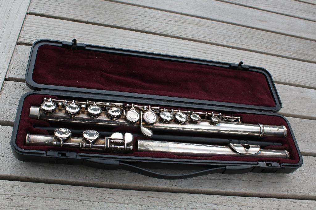 dwarsfluit Yamaha YFL 211, Ophalen, Gebruikt, Dwarsfluit, Met koffer of tas