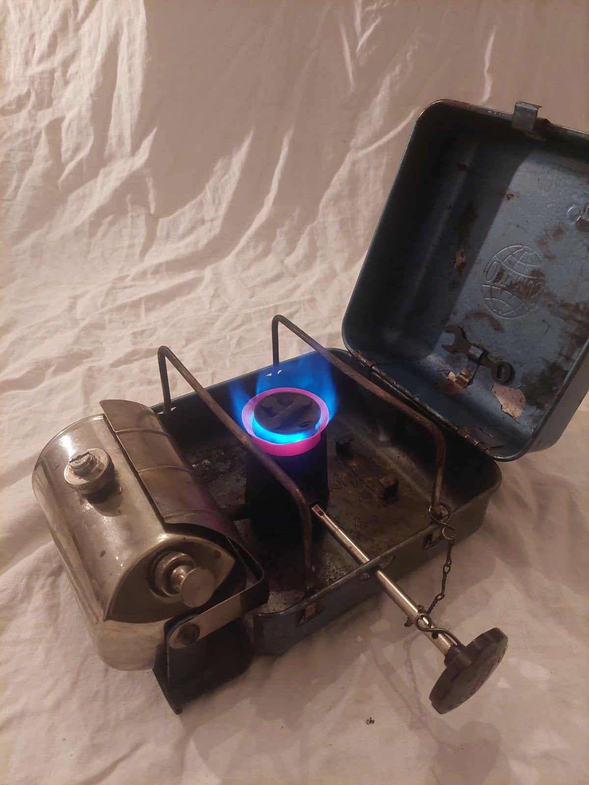 Optimus 111B Benzine Brander, Ophalen of Verzenden, Gebruikt