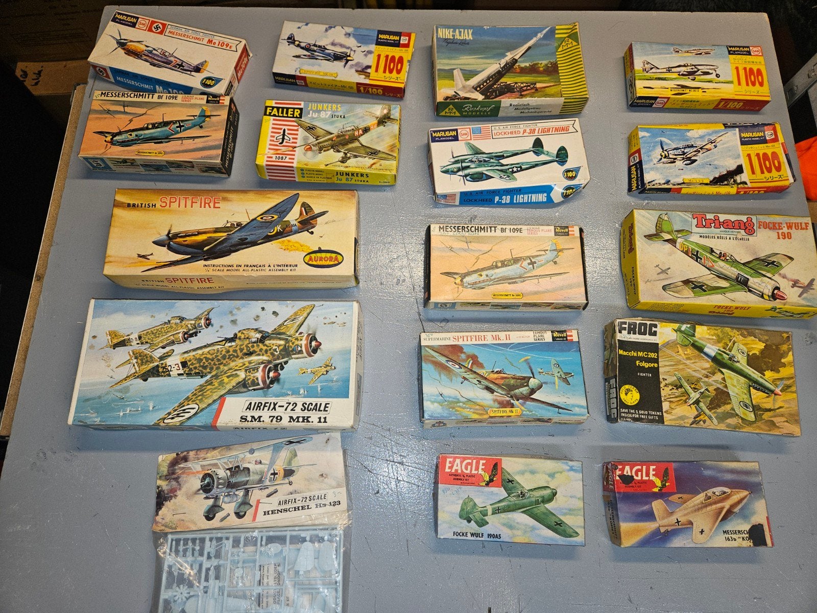 Vintage Bouwpakketten Vliegtuigen - Diverse Merken, Overige merken, 1:72 tot 1:144, Ophalen of Verzenden, Zo goed als nieuw