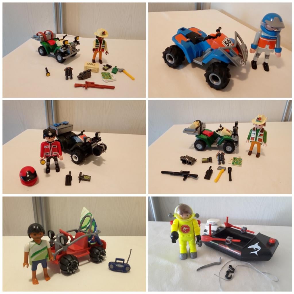 Playmobil diverse sets quad, buggy, zodiac, Ophalen of Verzenden, Gebruikt