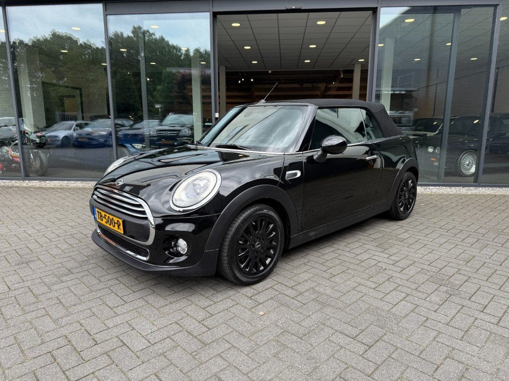 MINI Cabrio 1.2 Chili,LED,Half Leer,Keyless,Climate,Cruise,S, Gebruikt, 4 stoelen, Zwart, 102 pk