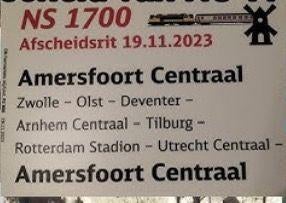 Gezocht NS 1700 informatiebord, Ophalen of Verzenden, Gelijkstroom, Wagon, Overige merken