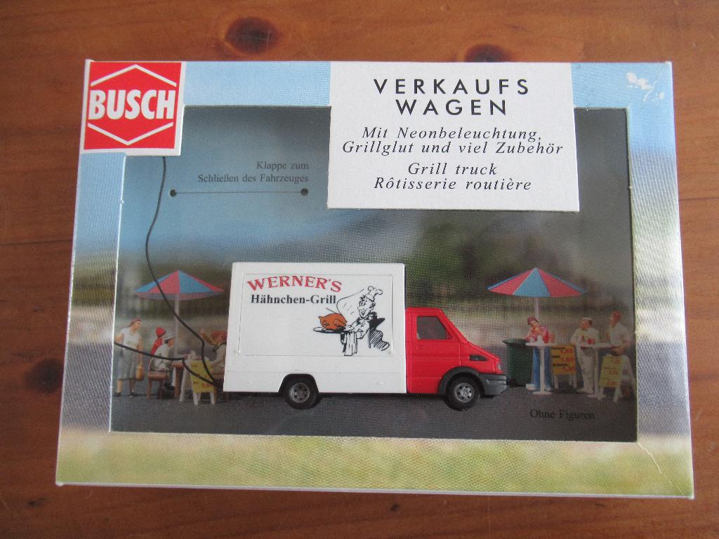 Iveco "Grill" verkaufswagen (Busch H0), Overige merken, Gelijkstroom of Wisselstroom, Overige typen, Nieuw