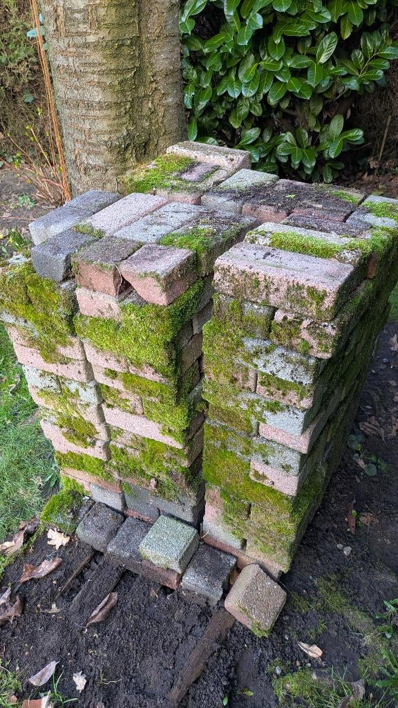 partij gebruikte klinkers 21 x 10,5 x 6 cm, Ophalen, Gebruikt, Klinkers, Minder dan 5 m²