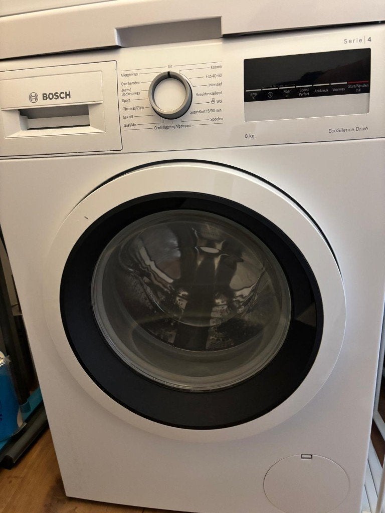 Bosch Serie 4 EcoSilence Drive Wasmachine - 8 kg, Ophalen, Gebruikt, Handwasprogramma, Voorlader