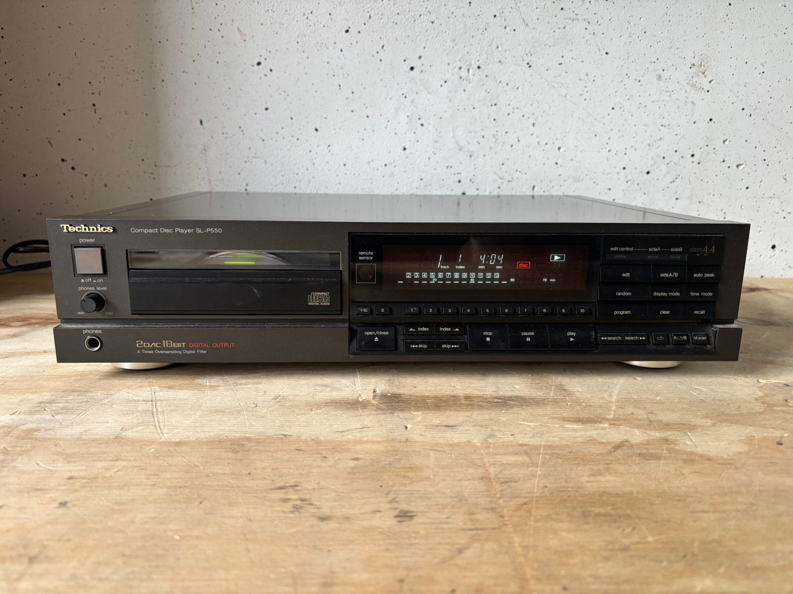 Technics SL-P550 CD speler 1988/1989, Ophalen of Verzenden, Gebruikt, Technics
