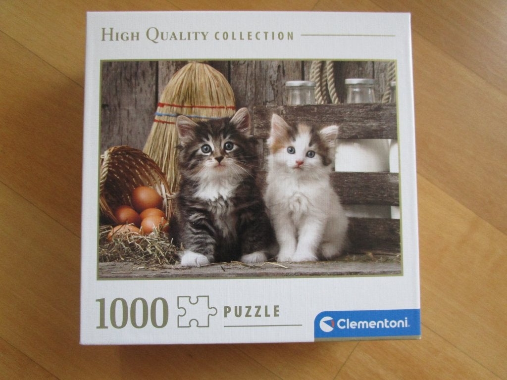 Clementoni legpuzzel - print Kittens, Ophalen of Verzenden, 500 t/m 1500 stukjes, Zo goed als nieuw, Legpuzzel