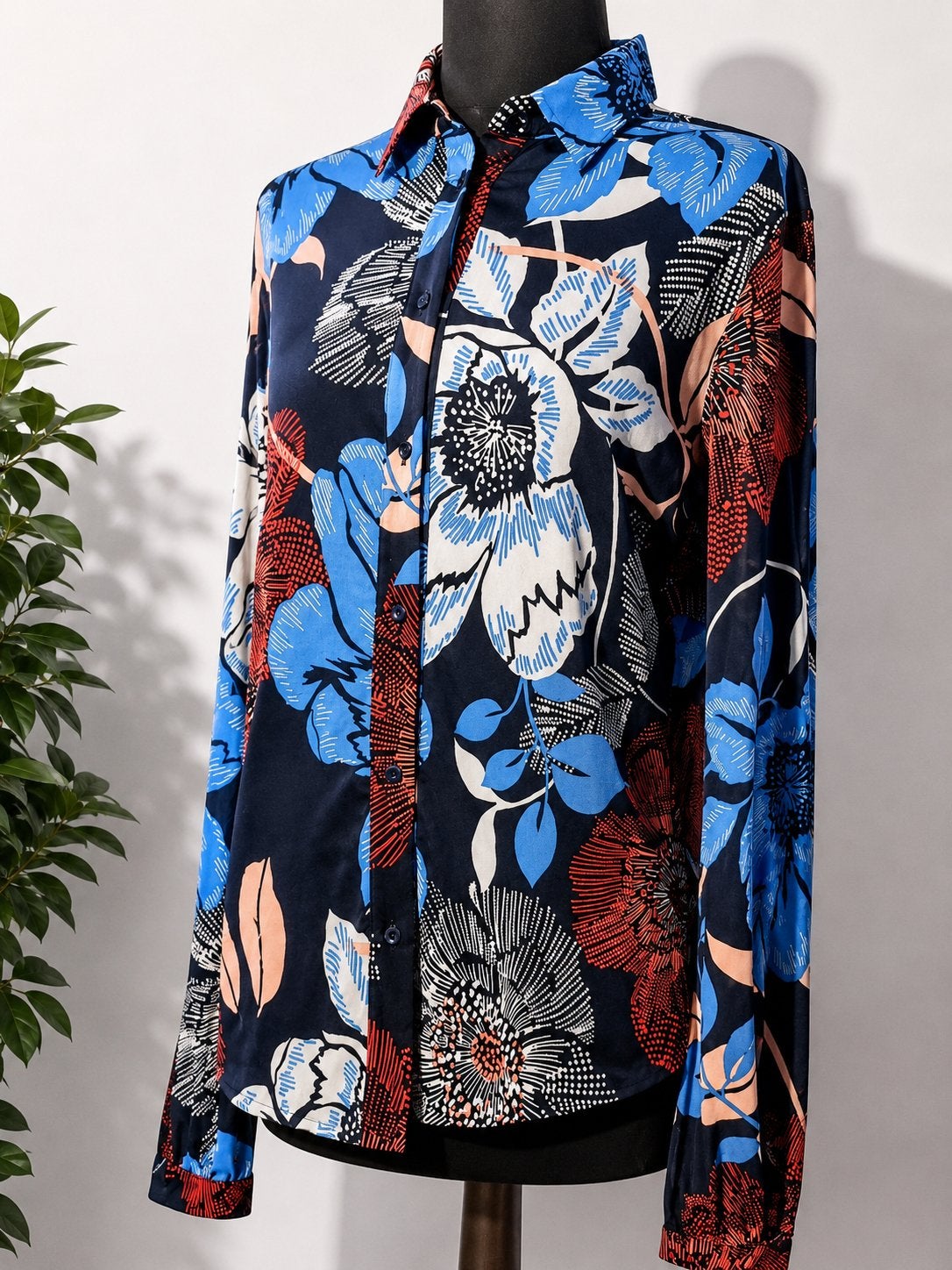 KYRA & KO Stretch Bloemenblouse 40 nieuw WP135, Kleding | Dames, Ophalen of Verzenden, Nieuw, Maat 38/40 (M)