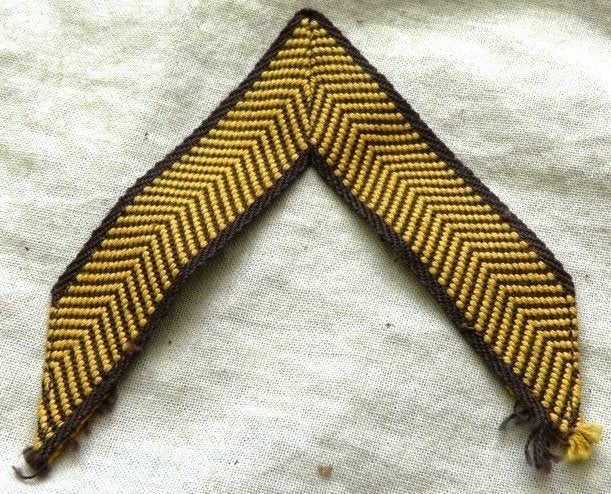 Rang Onderscheiding Chevron VT67/DT63, Kpl, KL, 1960s.(Nr.1), Verzamelen, Ophalen of Verzenden, Landmacht, Nederland, Embleem of Badge