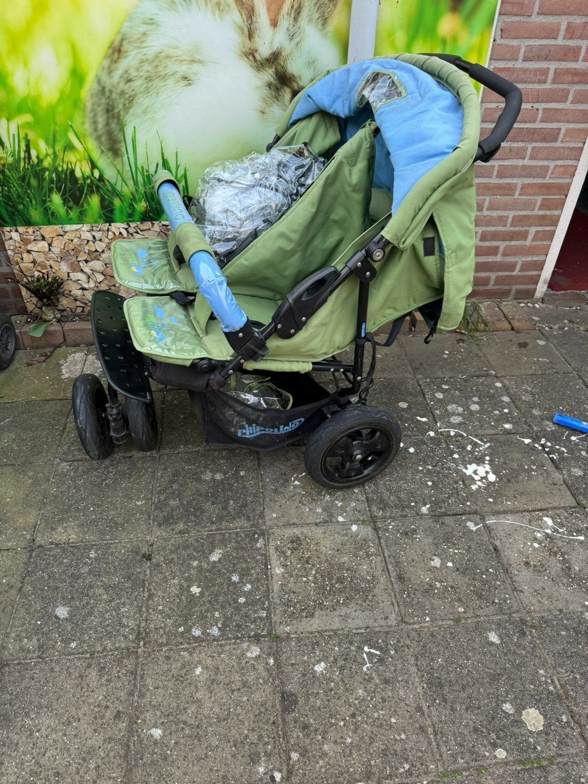 Tweeling kinderwagen, Ophalen of Verzenden, Gebruikt