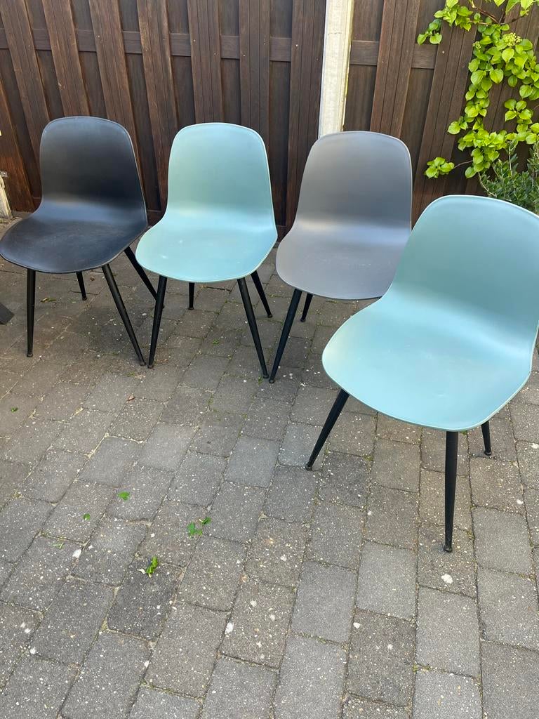 Wehkamp Home tuinstoelen Metro (4 stuks), Tuin en Terras, Ophalen, Zo goed als nieuw, Kunststof