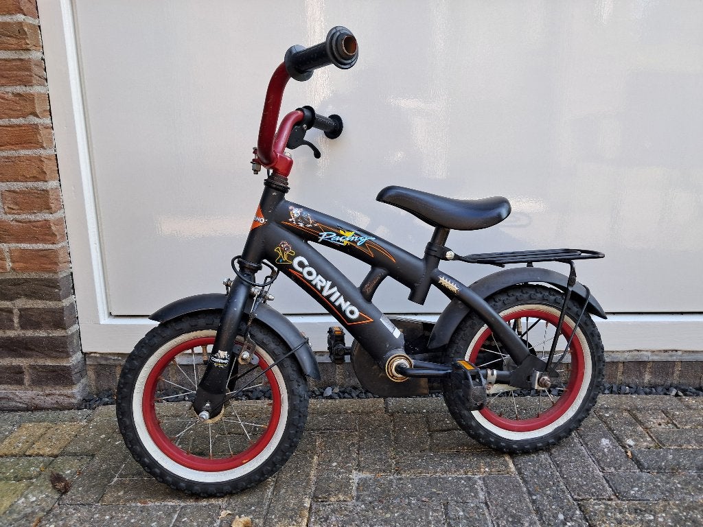 kinderfiets CorVino, Ophalen, Gebruikt, Minder dan 16 inch, Zijwieltjes