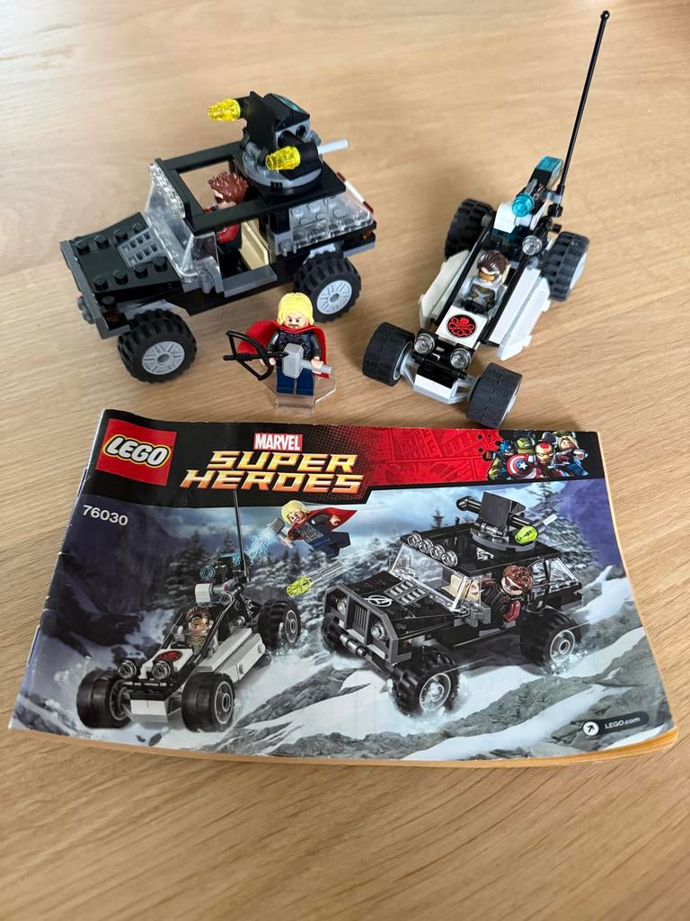 Lego set 76030 compleet, Gebruikt, Marvel, Lego, Ophalen of Verzenden