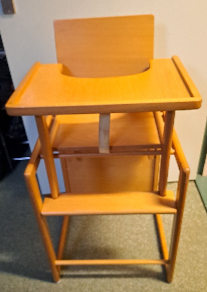 Stevige houten kinderstoel/tafel (baby) Bopita, Ophalen, Gebruikt, Overige typen, Aanschuifbaar