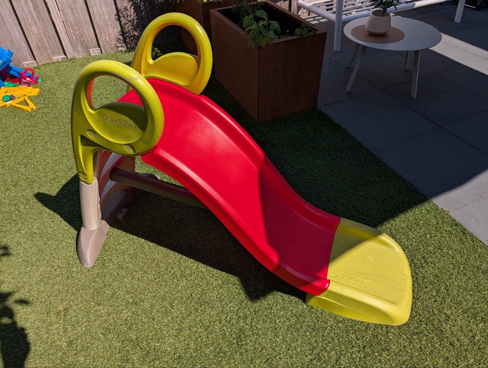 Smoby glijbaan met wateraansluiting, Ophalen, Gebruikt