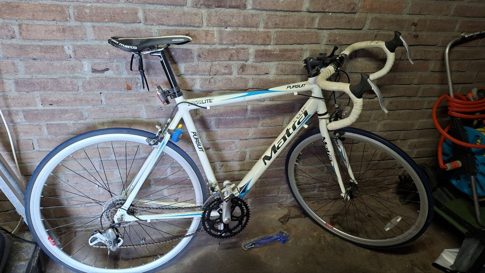 Matra Pursuit racefiets - Wit/Blauw, 28 inch, Gebruikt, Aluminium, 15 tot 20 versnellingen