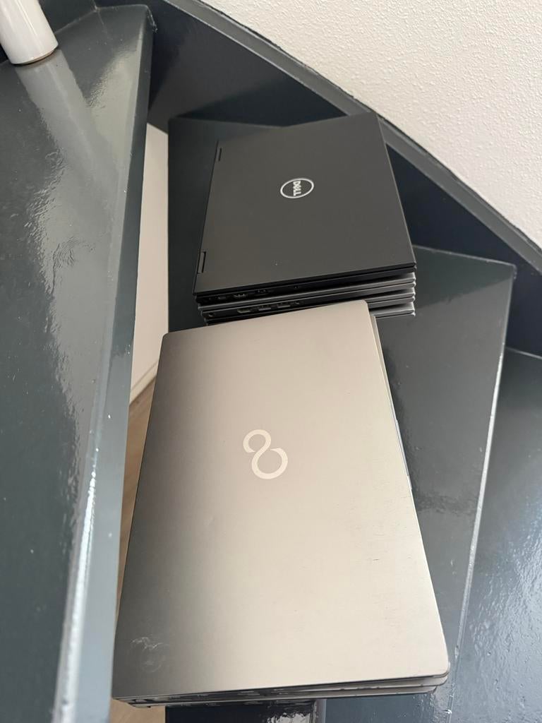 4x dell 3390 + 3x fujitsu u7411(partij,mix,touch,ssd,laptop), Computers en Software, Ophalen, Zo goed als nieuw, 10 inch, 32 GB