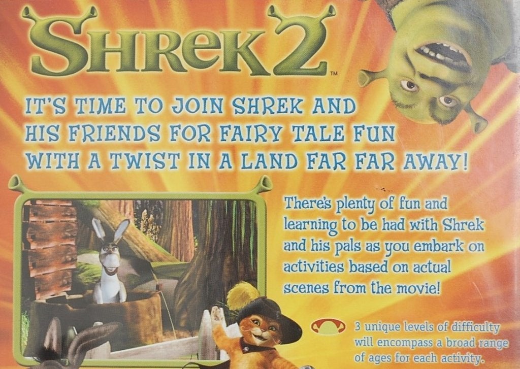 Shrek 2 Activity Centre PC CD-ROM - Twisted Fairy Tale Fun, Spelcomputers en Games, Avontuur en Actie, Verzenden, Activision, 1 speler