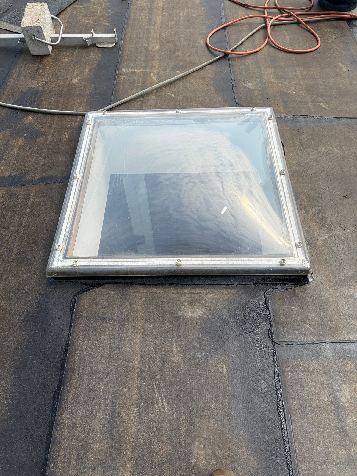 8x Gebruikte dubbelwandige lichtkoepels 100x100 cm, Ophalen, Gebruikt, 80 tot 120 cm, Dubbelglas